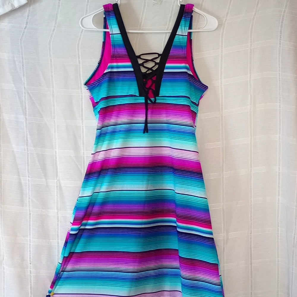 NWT, zeroxposur Beach Dress, Midi, Sz L